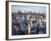 Shibuya Area Skyline with Shinjuku in the Background, Japan, Tokyo-Steve Vidler-Framed Photographic Print