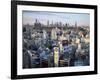 Shibuya Area Skyline with Shinjuku in the Background, Japan, Tokyo-Steve Vidler-Framed Photographic Print