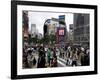 Shibuya Crossing in Front of the Shibuya Train Station is One of Tokyo's Busiest City Centers-null-Framed Photographic Print