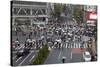 Shibuya Crossing (The Scramble), Shibuya Station, Shibuya, Tokyo, Japan, Asia-Stuart Black-Stretched Canvas