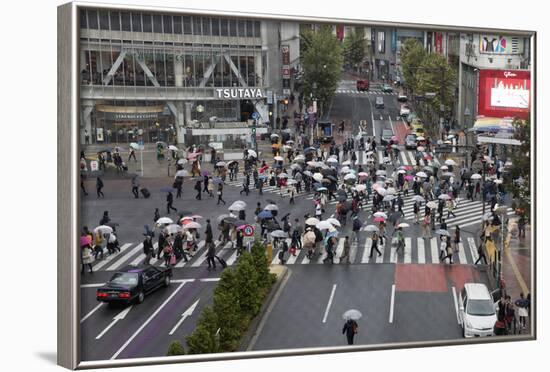 Shibuya Crossing (The Scramble), Shibuya Station, Shibuya, Tokyo, Japan, Asia-Stuart Black-Framed Photographic Print