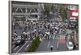 Shibuya Crossing (The Scramble), Shibuya Station, Shibuya, Tokyo, Japan, Asia-Stuart Black-Framed Photographic Print