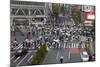 Shibuya Crossing (The Scramble), Shibuya Station, Shibuya, Tokyo, Japan, Asia-Stuart Black-Mounted Photographic Print