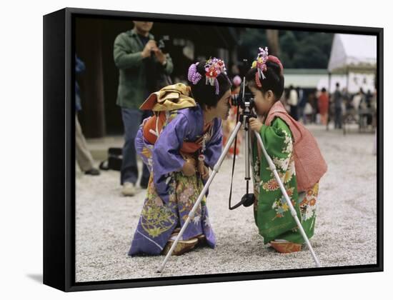 Shichi-Go-San Festival, Japan-null-Framed Stretched Canvas