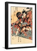 Shichidaime Ichikawa Danjuro No Shimizu No Kanja Yoshitaka-Utagawa Kuniyasu-Framed Giclee Print