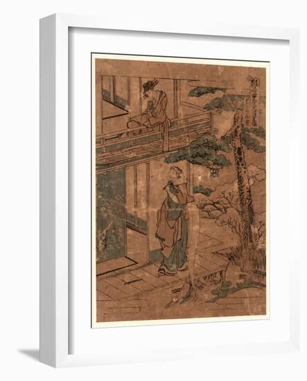 Shichidanme-Katsushika Hokusai-Framed Giclee Print