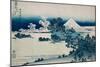 Shichiri Beach in Sagami Province, Katsushika Hokusai, Japan, Edo Period 1830-1833-Katsushika Hokusai-Mounted Premium Giclee Print