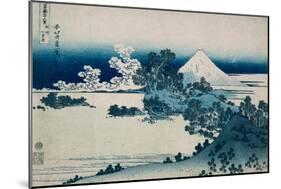 Shichiri Beach in Sagami Province, Katsushika Hokusai, Japan, Edo Period 1830-1833-Katsushika Hokusai-Mounted Premium Giclee Print