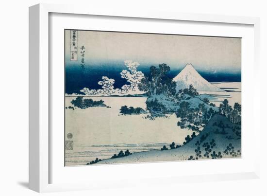 Shichiri Beach in Sagami Province, Katsushika Hokusai, Japan, Edo Period 1830-1833-Katsushika Hokusai-Framed Art Print