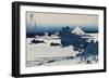 Shichirigahama in Suruga Province'- from the Series 'The Thirty Six Views of Mount Fuji'-Katsushika Hokusai-Framed Giclee Print