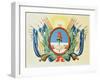 Shield of the Confederation of Argentina-null-Framed Giclee Print