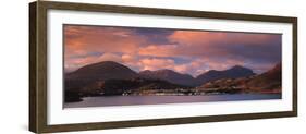 Shieldaig Village and Loch Torridor Mts Highlands Scotland-null-Framed Photographic Print