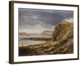 Shields from the Harbour Mouth, 1845-John Wilson Carmichael-Framed Giclee Print