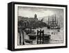 Shields Harbour: the High Lights, UK, Shields, Tyneside, England-null-Framed Stretched Canvas