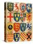 Shields with Arms of Mostly Mythical Sovereigns, Made by An English Painter, 1400s-null-Stretched Canvas
