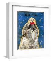 Shih Tzu-John W^ Golden-Framed Art Print