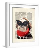 Shihtzu-Matt Dinniman-Framed Art Print