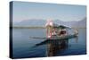 Shikara (Traditional Wooden Boat) on Dal Lake, Srinagar, Kashmir, India-Vivienne Sharp-Stretched Canvas
