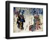 Shiki No Nagame Maru-Ni-I No Toshi, Toshi Actor, Scene from the Four Seasons, 1839-Utagawa Kunisada-Framed Giclee Print