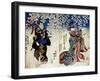 Shiki No Nagame Maru-Ni-I No Toshi, Toshi Actor, Scene from the Four Seasons, 1839-Utagawa Kunisada-Framed Giclee Print