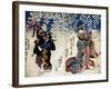 Shiki No Nagame Maru-Ni-I No Toshi, Toshi Actor, Scene from the Four Seasons, 1839-Utagawa Kunisada-Framed Giclee Print