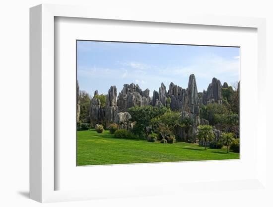 Shilin Stone Forest in Kunming, Yunnan, China-luq-Framed Photographic Print