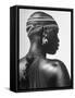 Shilluk Tribe Girl Wearing Decorative Beaded Head Gear in Sudd Region of the Upper Nile, Sudan-Eliot Elisofon-Framed Stretched Canvas
