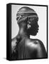 Shilluk Tribe Girl Wearing Decorative Beaded Head Gear in Sudd Region of the Upper Nile, Sudan-Eliot Elisofon-Framed Stretched Canvas