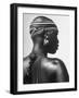 Shilluk Tribe Girl Wearing Decorative Beaded Head Gear in Sudd Region of the Upper Nile, Sudan-Eliot Elisofon-Framed Premium Photographic Print