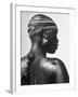 Shilluk Tribe Girl Wearing Decorative Beaded Head Gear in Sudd Region of the Upper Nile, Sudan-Eliot Elisofon-Framed Photographic Print