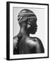 Shilluk Tribe Girl Wearing Decorative Beaded Head Gear in Sudd Region of the Upper Nile, Sudan-Eliot Elisofon-Framed Photographic Print