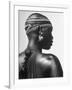 Shilluk Tribe Girl Wearing Decorative Beaded Head Gear in Sudd Region of the Upper Nile, Sudan-Eliot Elisofon-Framed Photographic Print