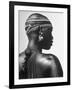 Shilluk Tribe Girl Wearing Decorative Beaded Head Gear in Sudd Region of the Upper Nile, Sudan-Eliot Elisofon-Framed Photographic Print