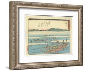 Shimada, 1837-1844-Utagawa Hiroshige-Framed Giclee Print