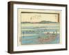 Shimada, 1837-1844-Utagawa Hiroshige-Framed Giclee Print