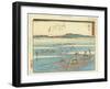 Shimada, 1837-1844-Utagawa Hiroshige-Framed Giclee Print