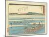 Shimada, 1837-1844-Utagawa Hiroshige-Mounted Giclee Print