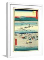 Shimada-Utagawa Hiroshige-Framed Giclee Print