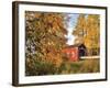 Shimanek Covered Bridge in Morning Light in Lane County, Oregon, USA-Jaynes Gallery-Framed Photographic Print