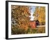 Shimanek Covered Bridge in Morning Light in Lane County, Oregon, USA-Jaynes Gallery-Framed Photographic Print