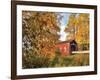 Shimanek Covered Bridge in Morning Light in Lane County, Oregon, USA-Jaynes Gallery-Framed Photographic Print