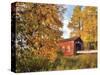 Shimanek Covered Bridge in Morning Light in Lane County, Oregon, USA-Jaynes Gallery-Stretched Canvas