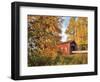 Shimanek Covered Bridge in Morning Light in Lane County, Oregon, USA-Jaynes Gallery-Framed Photographic Print