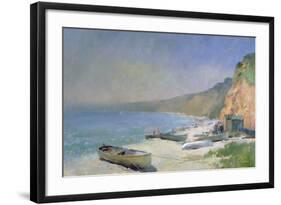 Shimmering Beach, Budleigh Salterton-Trevor Chamberlain-Framed Giclee Print