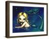 Shimmering Mermaid-Jasmine Becket-Griffith-Framed Art Print