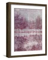 Shimmering Plum Landscape 1-Jill Schultz McGannon-Framed Art Print