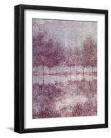 Shimmering Plum Landscape 1-Jill Schultz McGannon-Framed Art Print