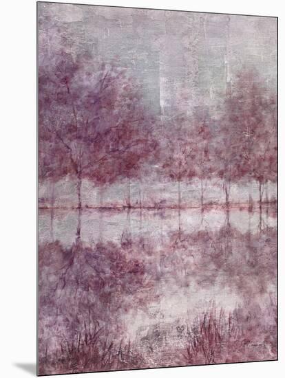 Shimmering Plum Landscape 1-Jill Schultz McGannon-Mounted Art Print