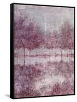 Shimmering Plum Landscape 1-Jill Schultz McGannon-Framed Stretched Canvas