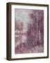 Shimmering Plum Landscape 2-Jill Schultz McGannon-Framed Art Print